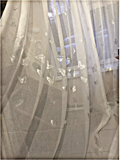Штора catstil с серебряными бабочками на "Беру" за 1899 руб.