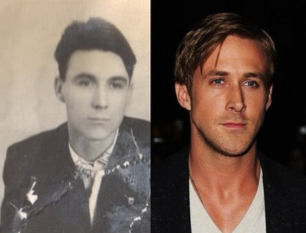 Ну...может, овал лица слегка похож