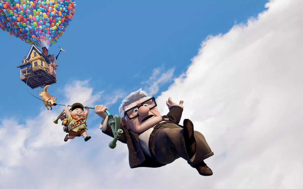 Летим весело. Вверх мультфильм 2009. Мультфильм вверх up (2009, США). Вверх мультфильм 2009 дом. Вверх мультфильм дедушка.