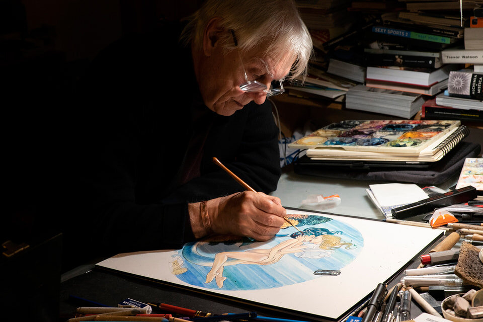 Мило Манара за работой