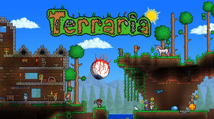 «Terraria — компьютерная игра в жанре приключенческой песочницы, разработанная американской студией Re-Logic. Была выпущена в 2011 году для компьютеров Microsoft Windows с распространением через систему цифровой дистрибуции Steam.»