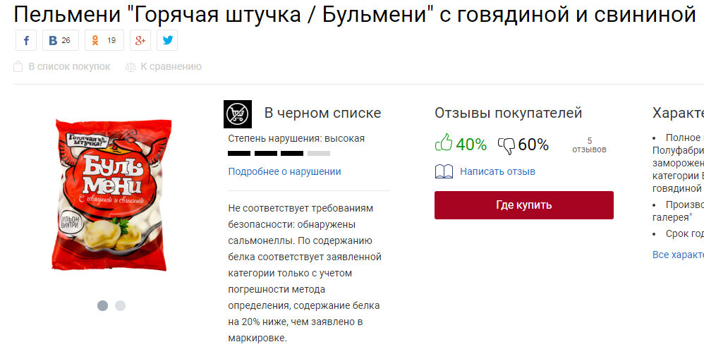 Скрин с официального сайта Росконтроля
