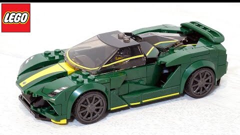 Обзор тёмно-зелёной машинки ЛЕГО SPEED CHAMPIONS 76907 Lotus Evija