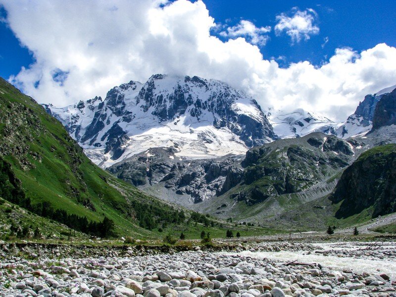 Кабардино Балкария ущелье Поляна Чегет