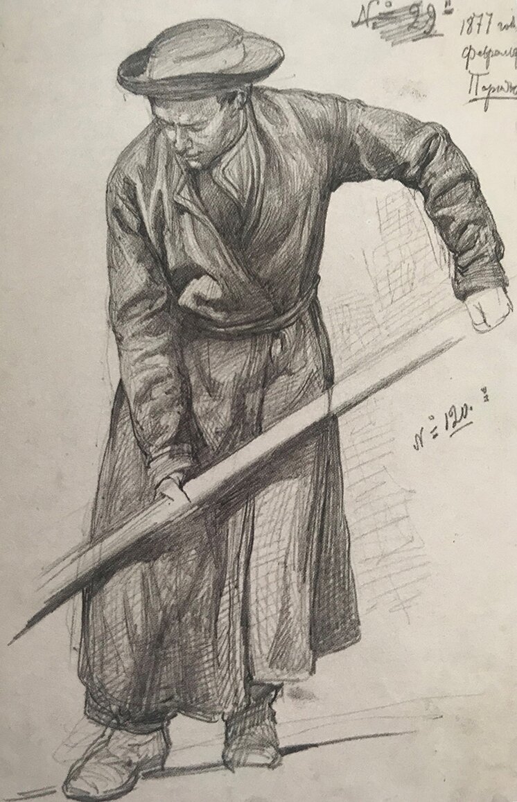 Паромщик. Художник Павел Ковалевский. 1877 г. 