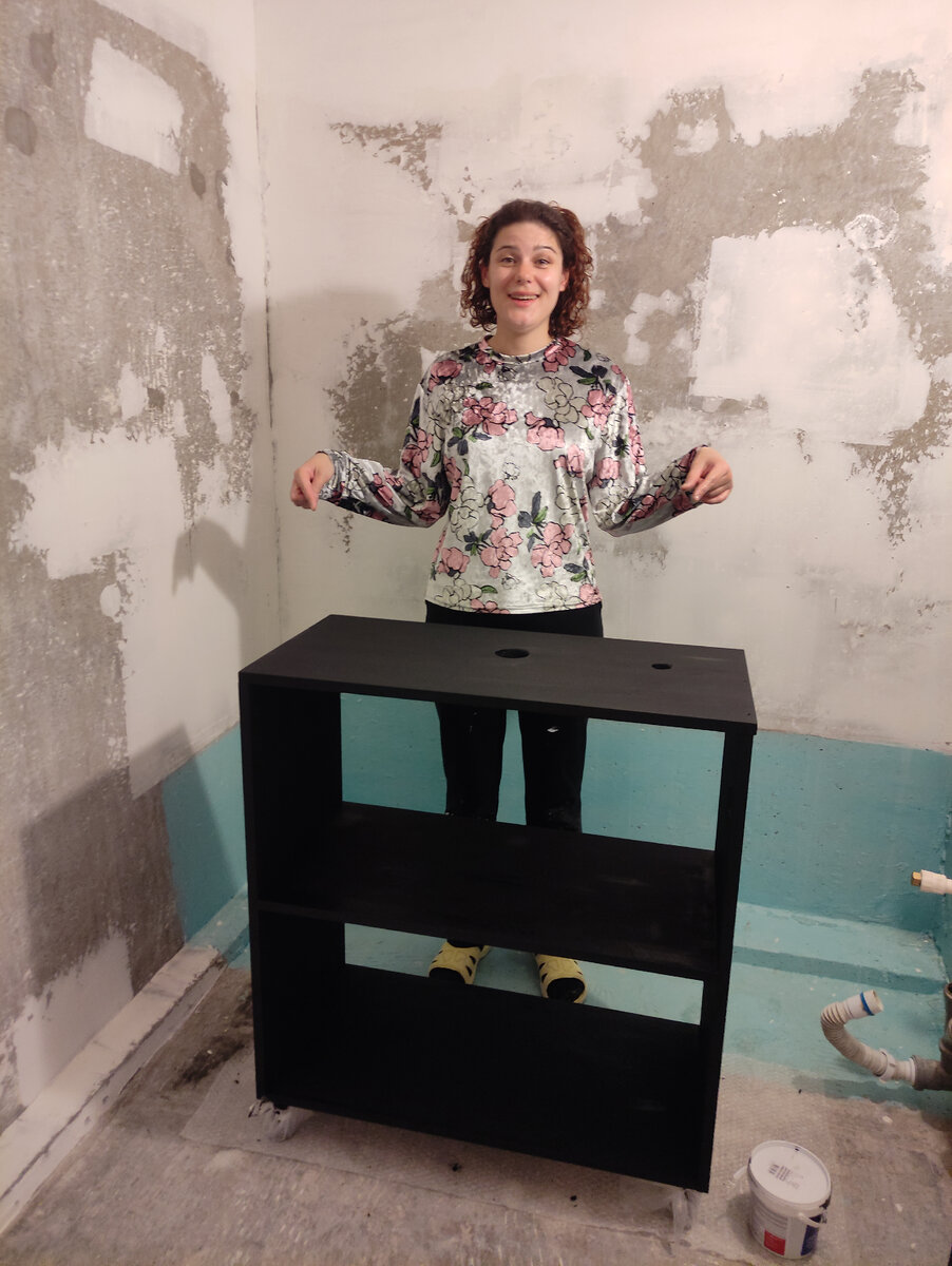 Как создать тумбочку под накладную раковину в ванную своими руками ...