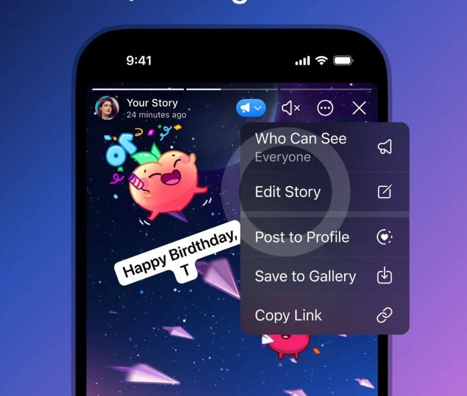     Изменить историю в Тг можно, даже если она уже опубликована