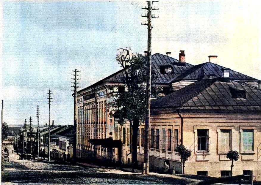 Вятская мужская гимназия на улице Спасской XIX в.