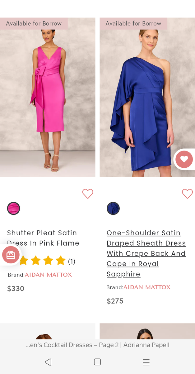 Скрин с сайта бренда