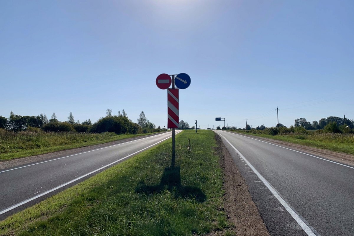    В Пушкиногорском районе отремонтировали дорогу «Новгородка-Пушкинские Горы»