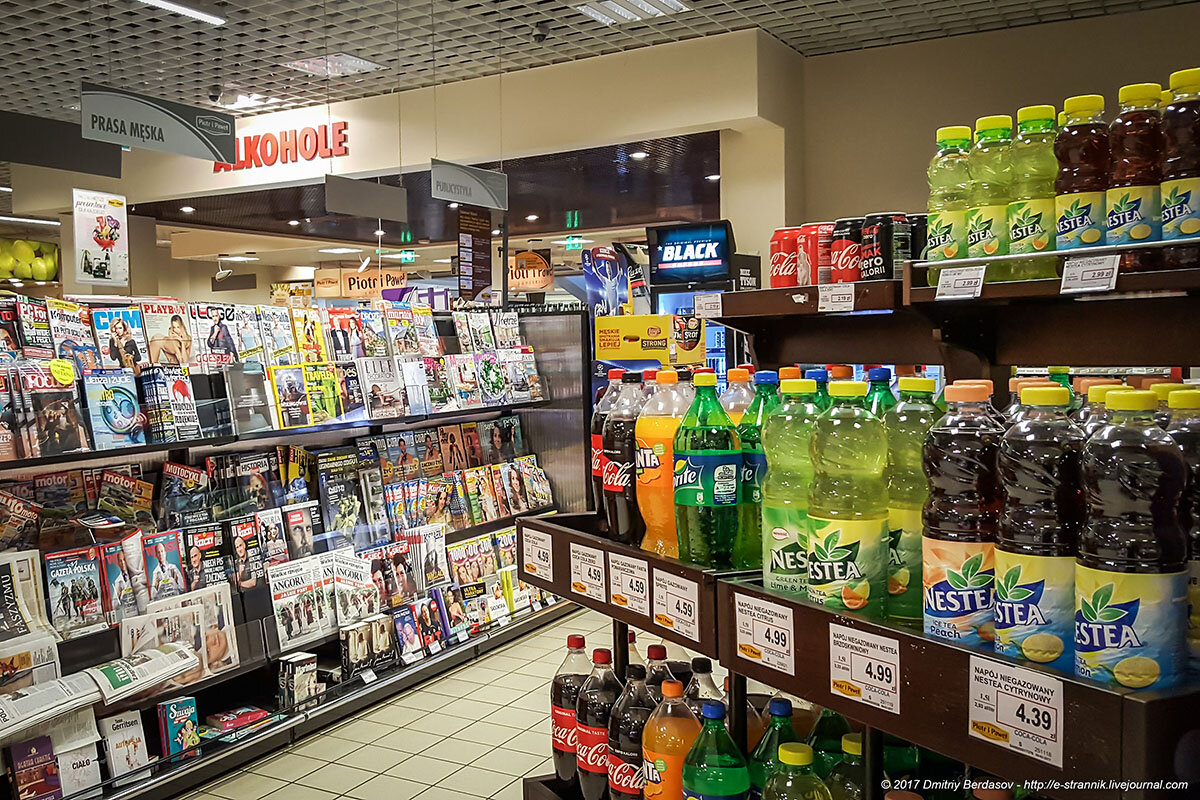 Продуктовые магазины в польше