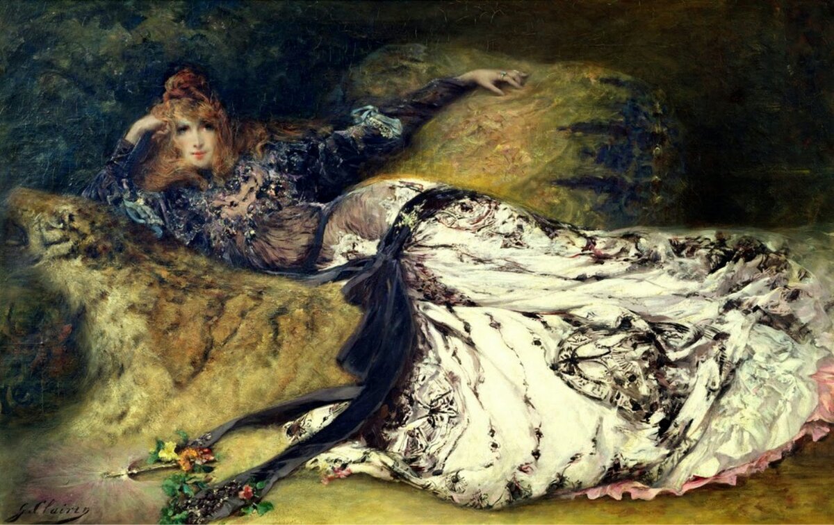 Ж.Кларен. Портрет Сары Бернар. 1871