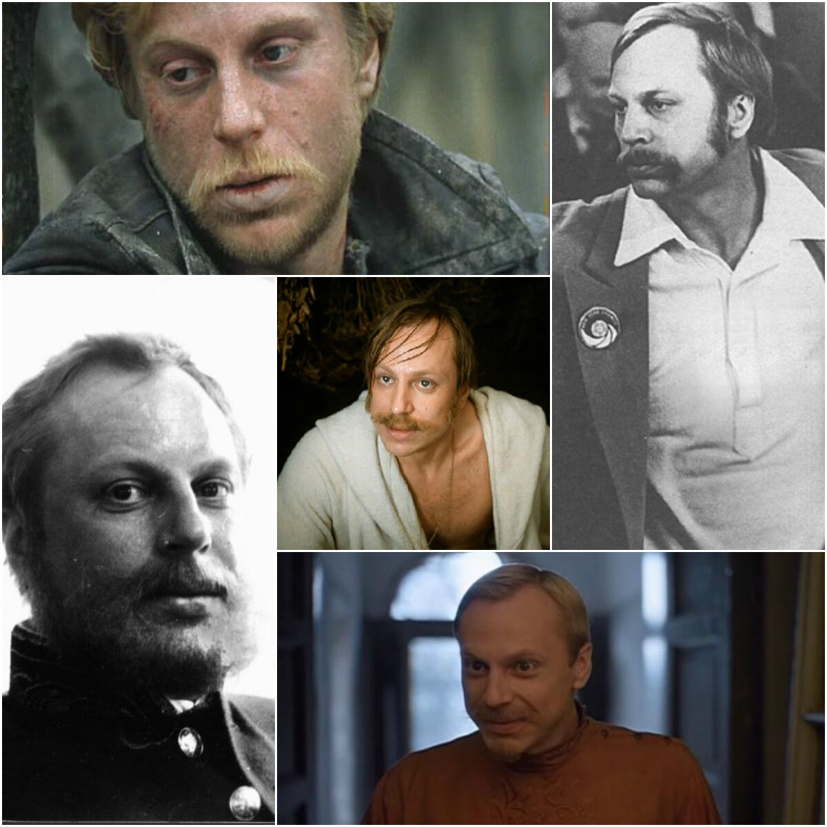 Юрий Богатырёв в фильмах Никиты Михалкова: "Свой среди чужих, чужой среди своих", "Очи чёрные", "Родня", "Несколько дней из жизни Обломова", "Неоконченная пьеса для механического пианино". 