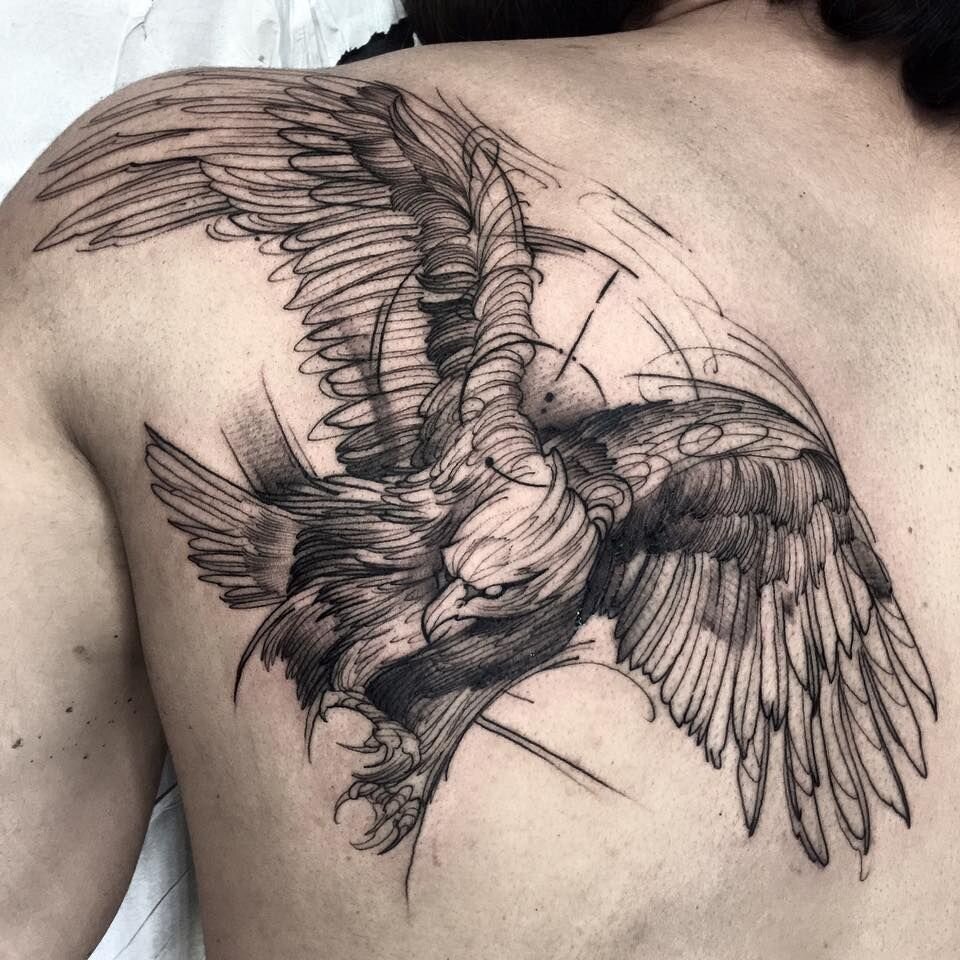Тату орел ( фото) - значение татуировки, эскизы 