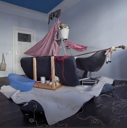 Это покруче любых "Смешариков"! Настоящий парусник в комнате!