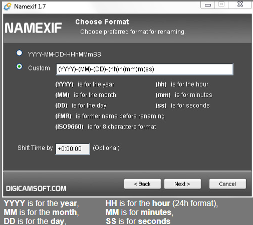 Основной интерфейс и возможности переименования