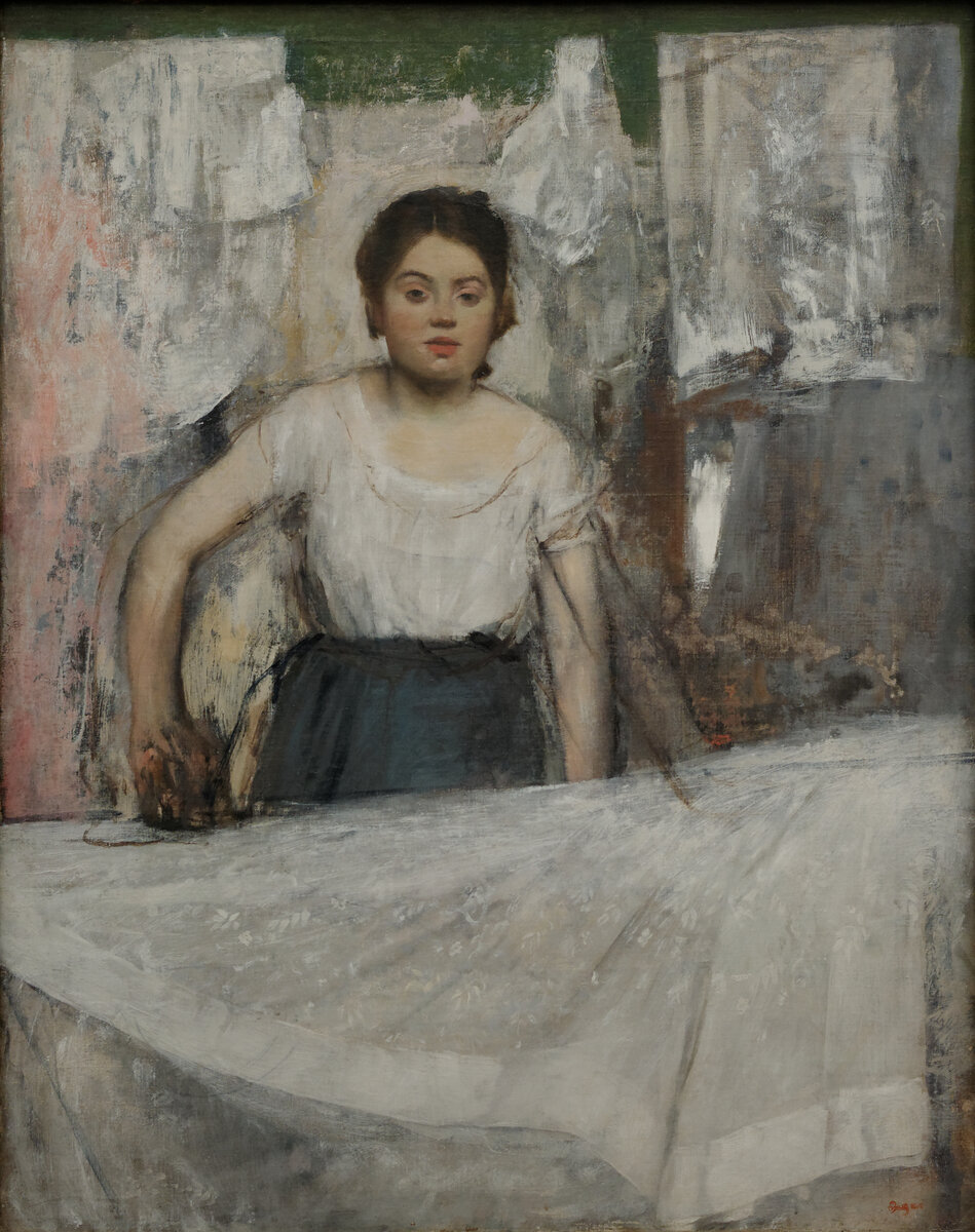"За глажкой", Эдгар Дега, 1869, из коллекции Новой пинакотеки (Мюнхен)