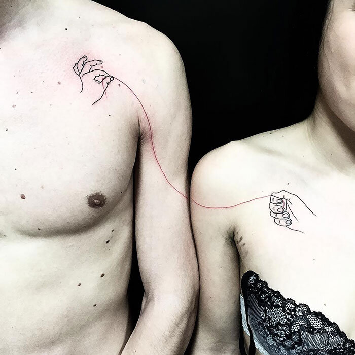 Парные — татуировки, смысл которых понятен, когда они вместе | МоёТату — тату-культура | Дзен