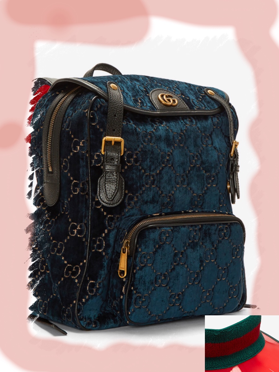 Рюкзак и козырёк от Gucci
