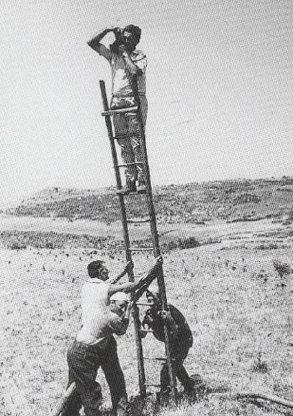 Съемка с применением лестницы