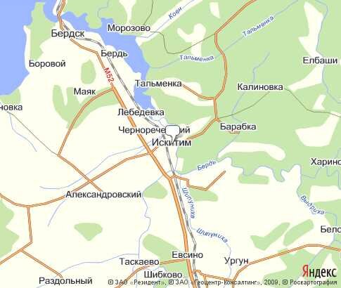 Искитим карта города