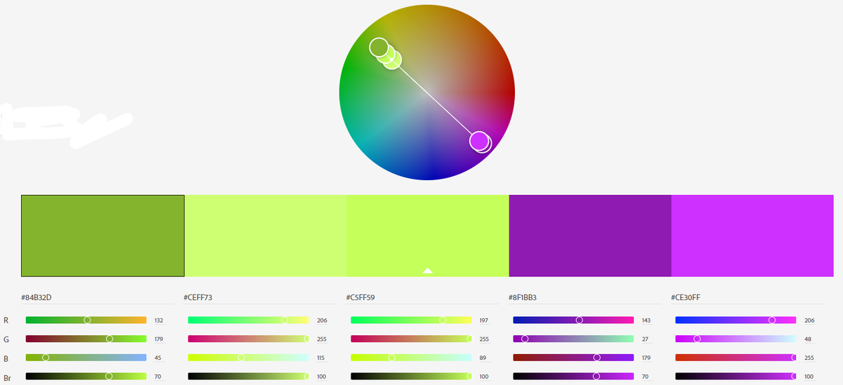 Цветовой круг Adobe Color