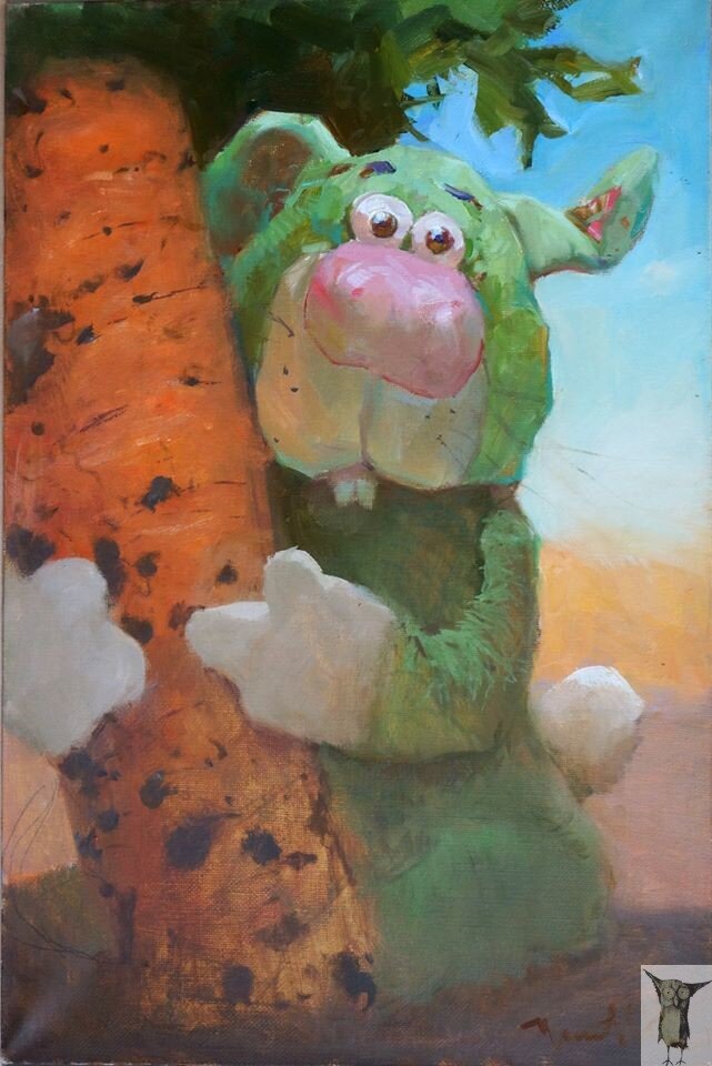 Игорь Усачёв Счастье есть! 40×30 хм 2018 г — 20 000