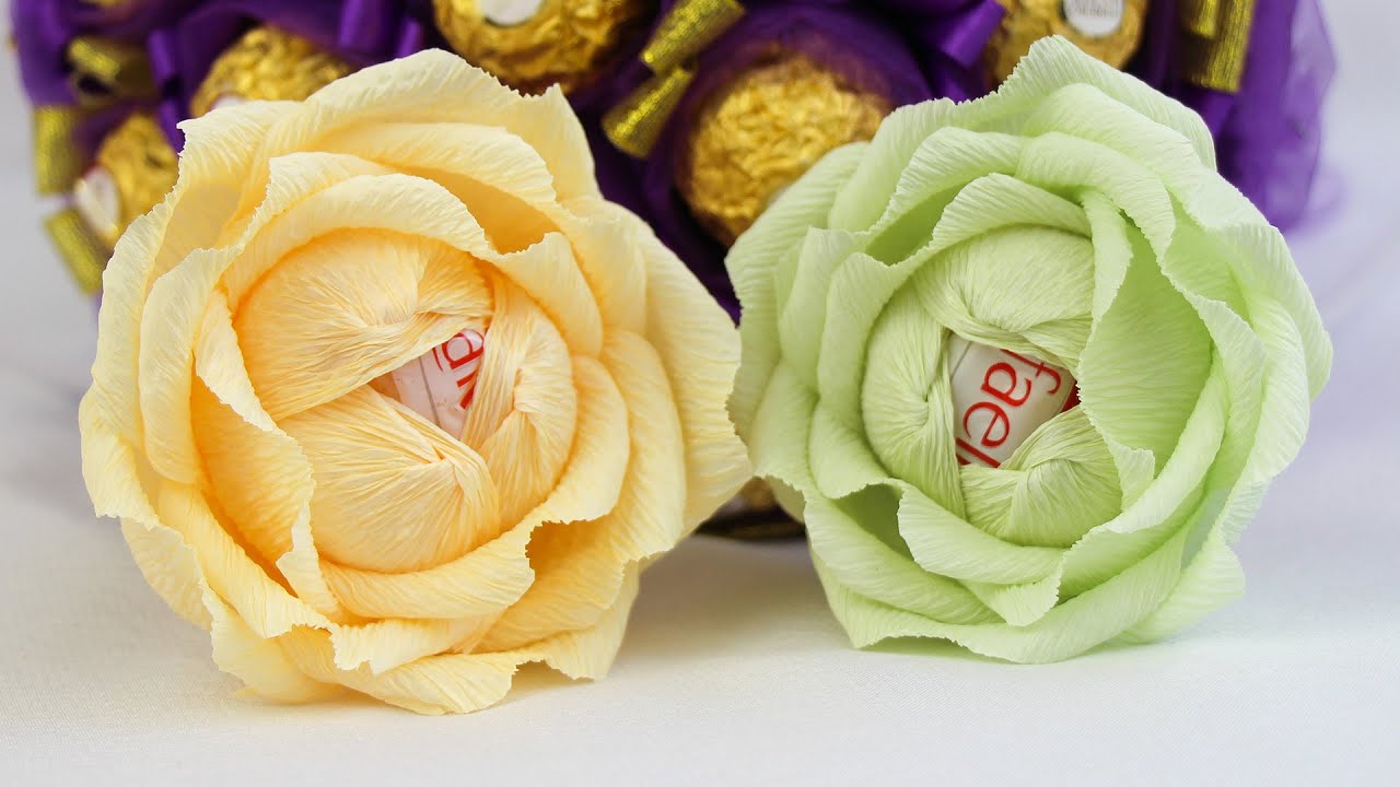 Как сделать букет тюльпанов из конфет