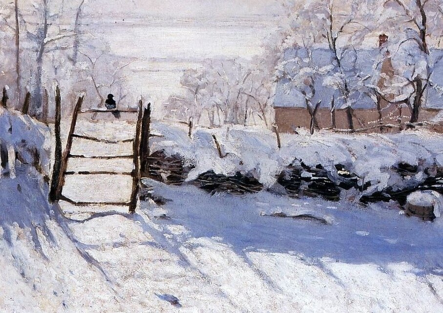 Клод Моне «Сорока», фрагмент