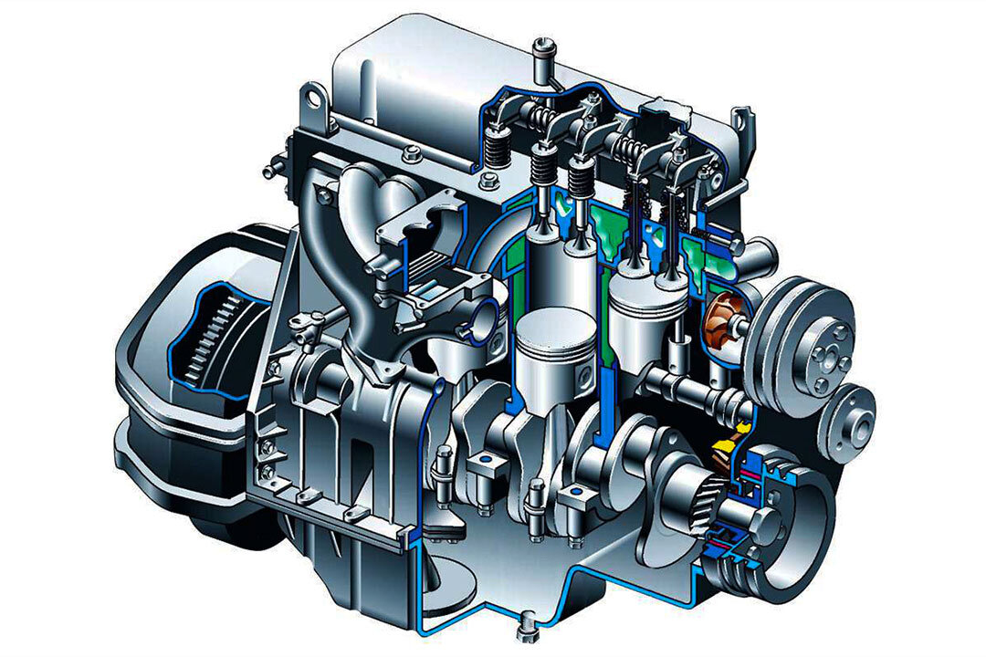 Строение двигателя
