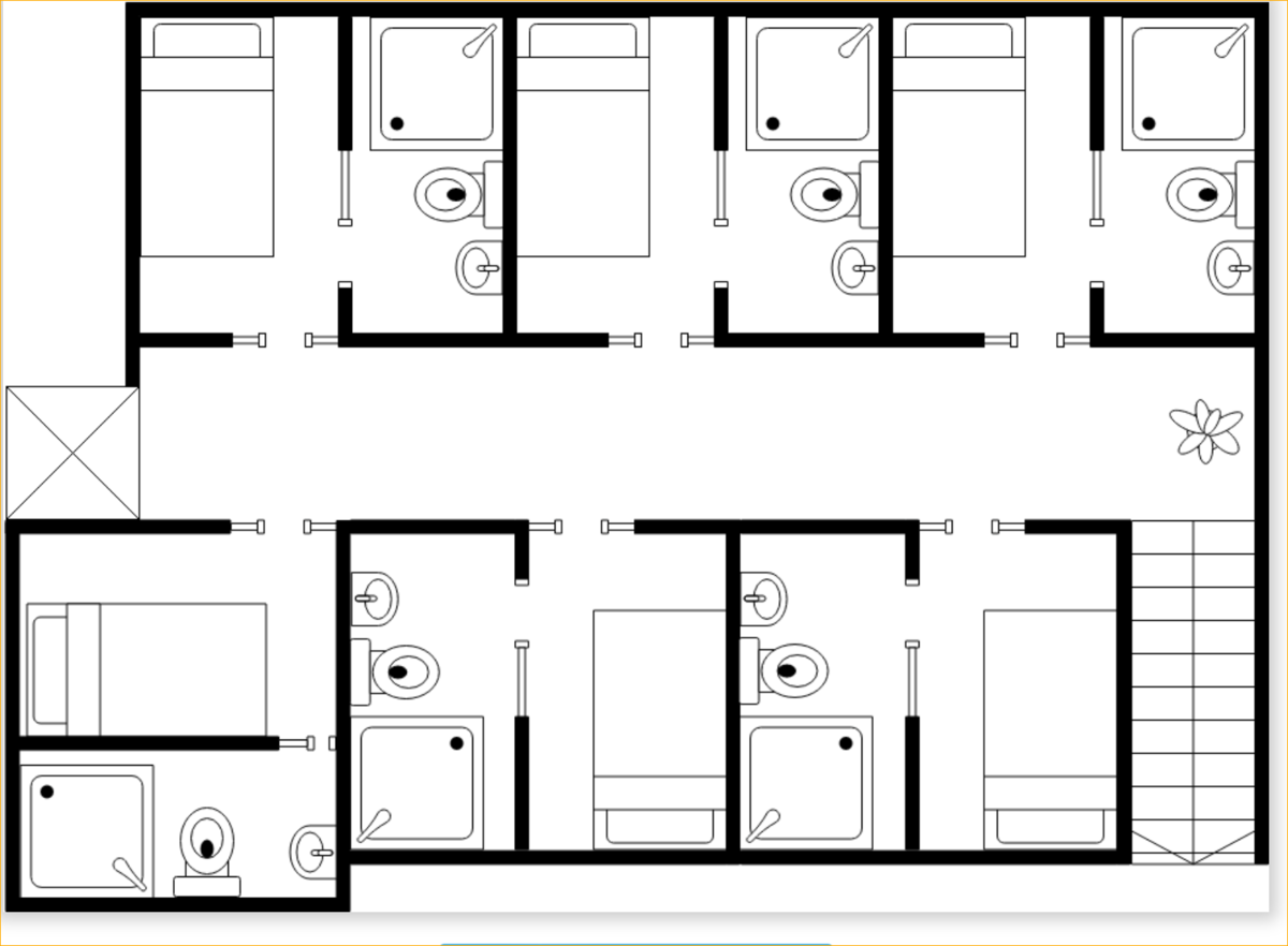 Проект гостиницы на 10 номеров