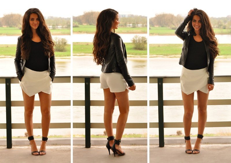 Сшитые юбка шорты по выкройке