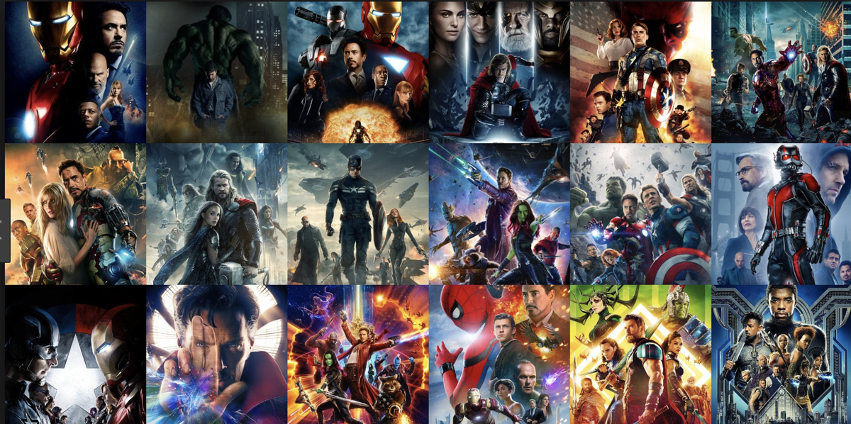 Постеры к Марвеловским фильмам (Marvel)