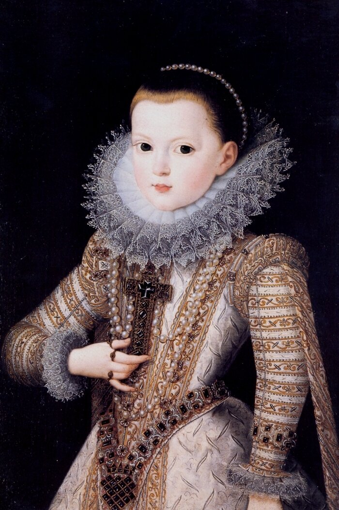 Анна Австрийская в детстве, Хуан Пантоха де ла Крус, XVII в. (сс) Wikimedia Commons