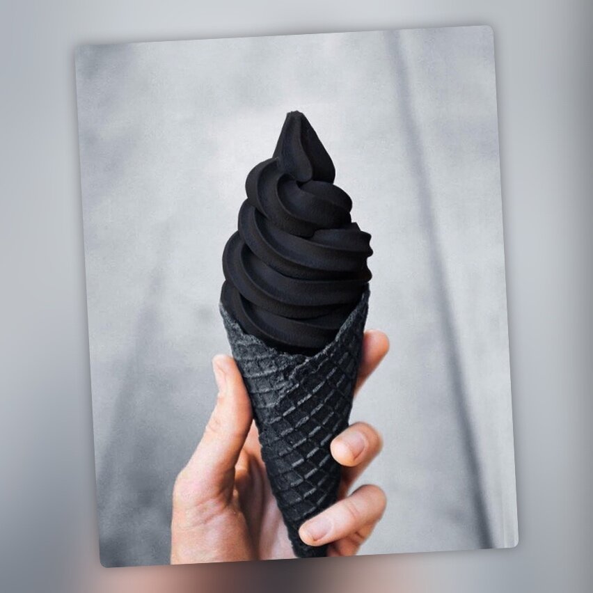 Чёрное мороженое 