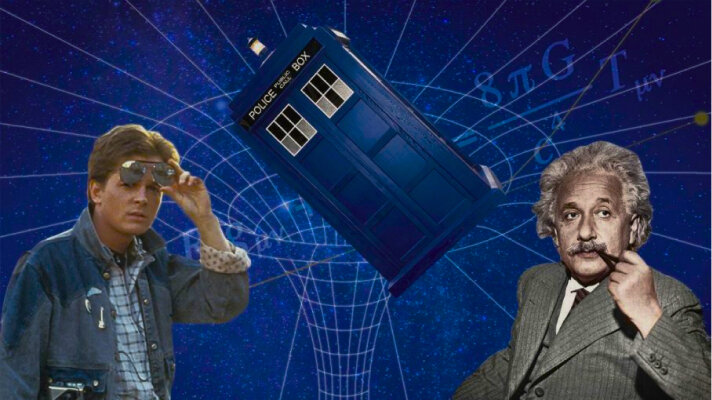 Марти и Альберт размышляют над тонкостями путешествия во времени.