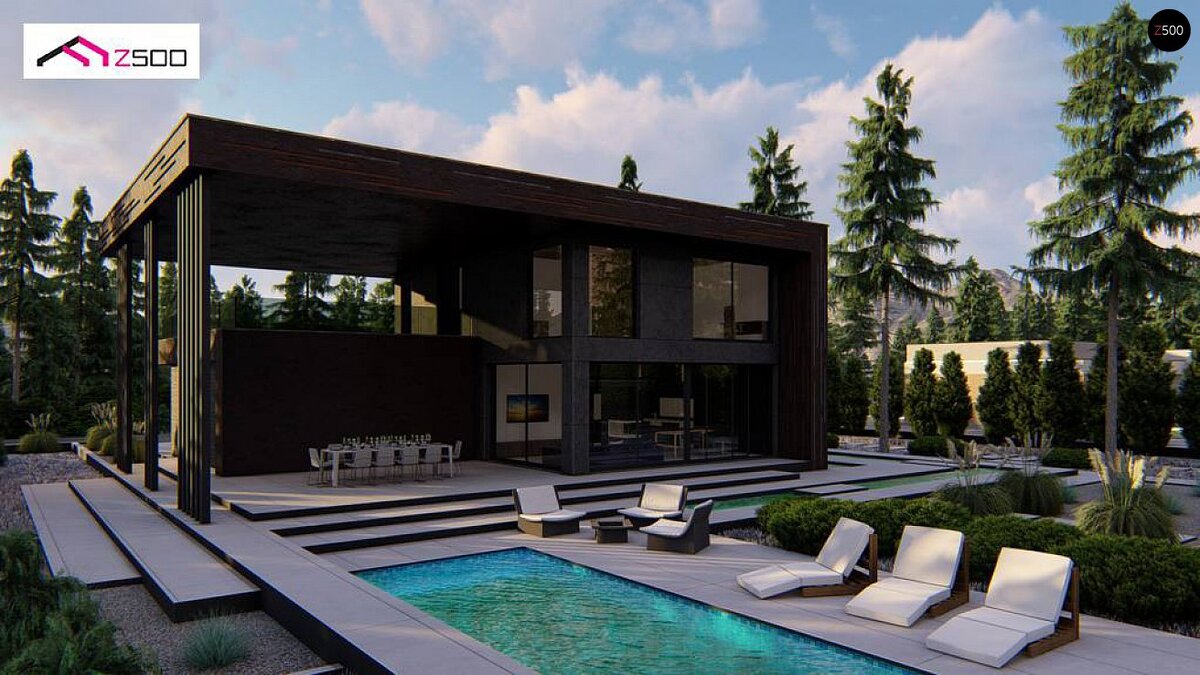 Внешний вид дома. Изображение с сайта http://z500proekty.ru