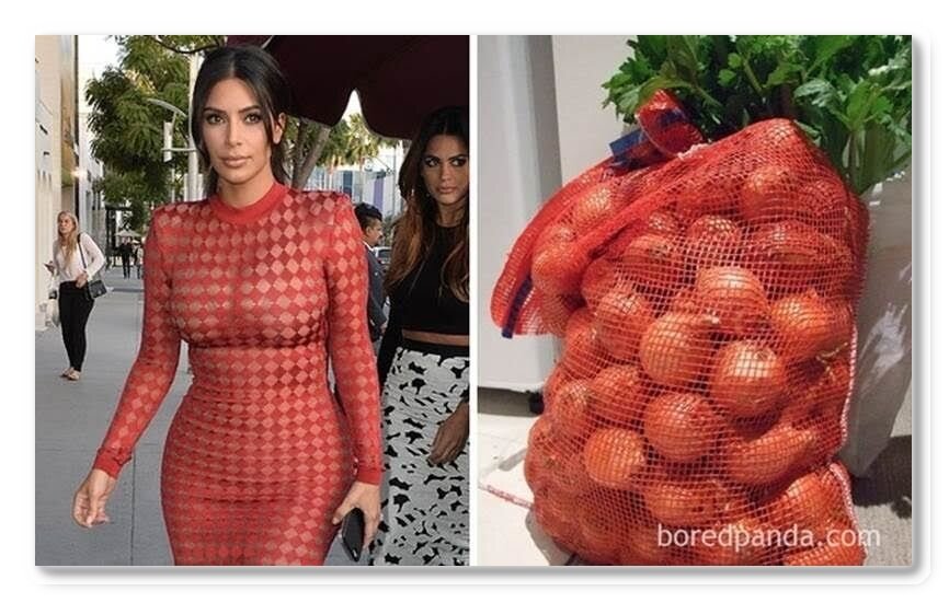 Ким Кардашьян и ее новое платье 