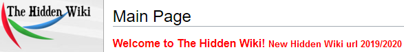 Заголовок The Hidden Wiki