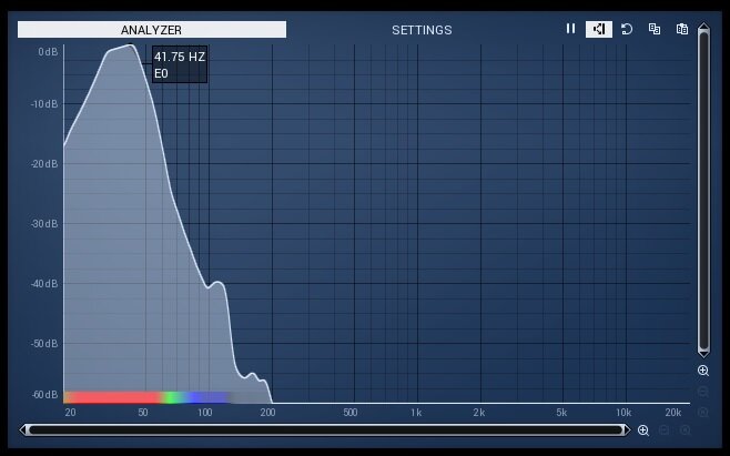 Выявление на предмет основной частоты звучания бочки.