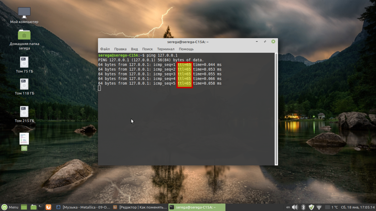 Как поменять значение TTL на Linux Mint | Всякая всячина | Дзен