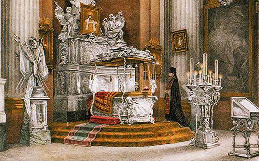 Рака с мощами благоверного князя Александра Невского