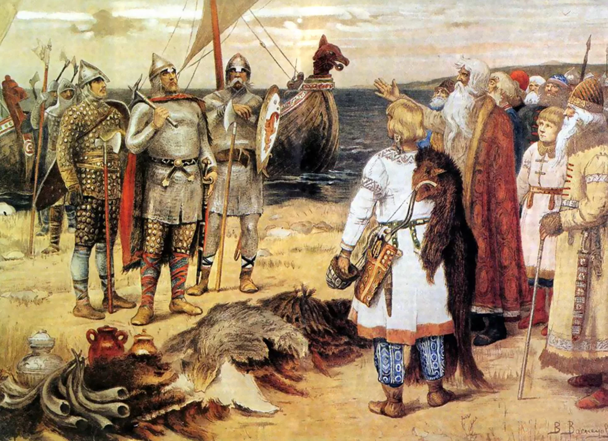 Рюрик и его команда по версии Васнецова