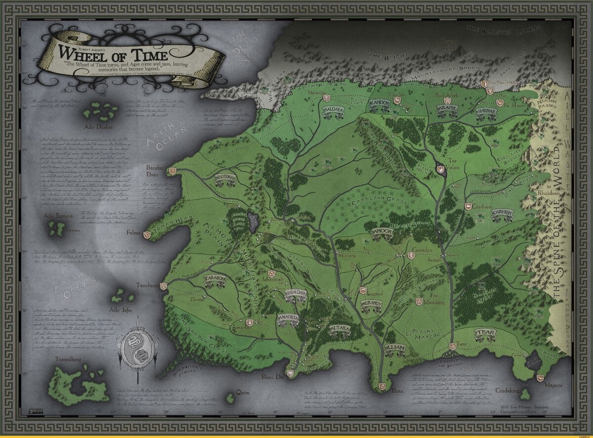 Карта мира в "Колесе времени"