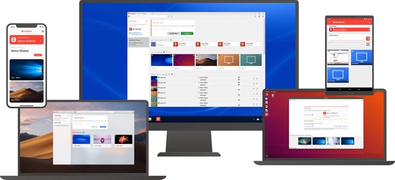                                       AnyDesk — мультиплатформенное приложение