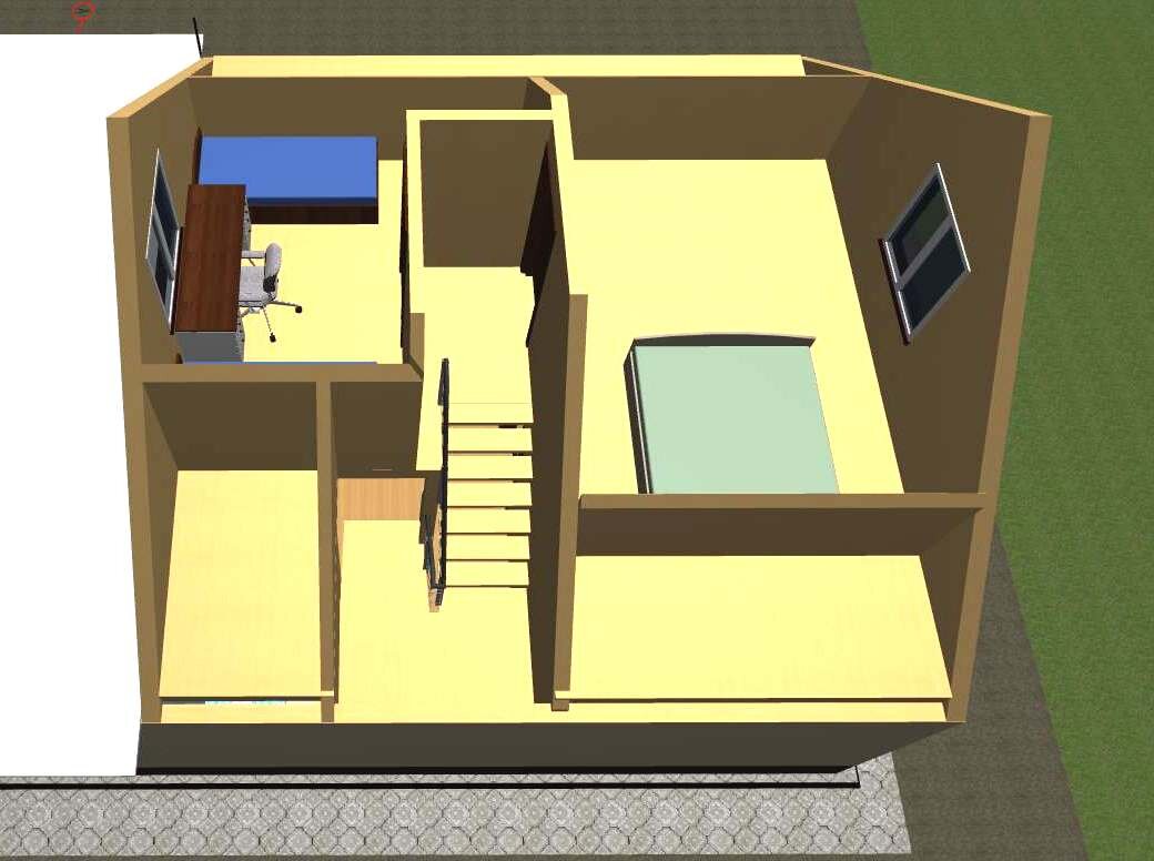 Дома до 100 кв.м. Проект дома из СИП-панелей на 6 человек, общей площадью 95 кв.м. ??