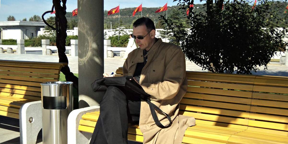 Константин Асмолов в КНДР в 2016 году
