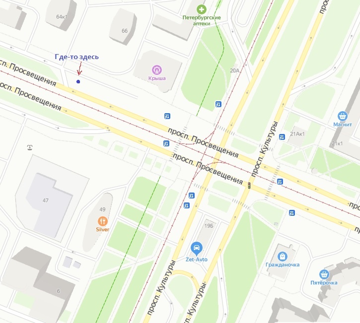 Ищи девушку рядом с синей точкой