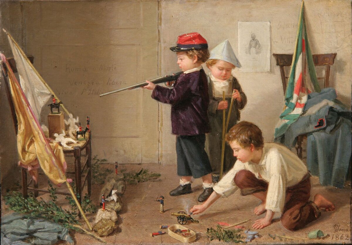 Картина 1862 года. Художник: Gioacchino Toma