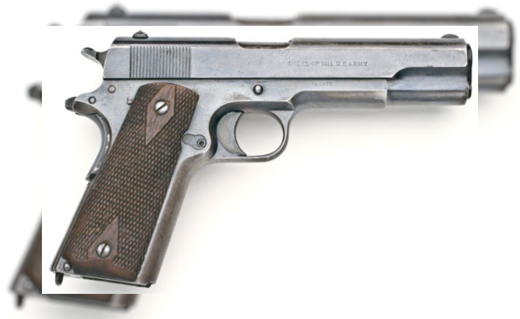 Пистолет 45 ACP Colt M1911 взято с https://ru.wikipedia.org